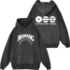 Vintage ARIRANG Tour Print Cotton Washed Hoodie