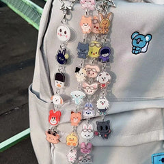 Kpop Double-sided Cartoon Pendant Keychain