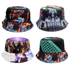 Versatile Anime Printed Bucket Hat