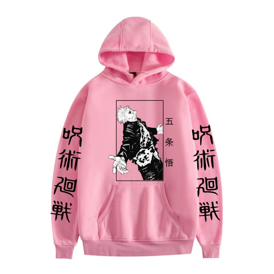 Unisex Anime Print Casual Loose Hoodie