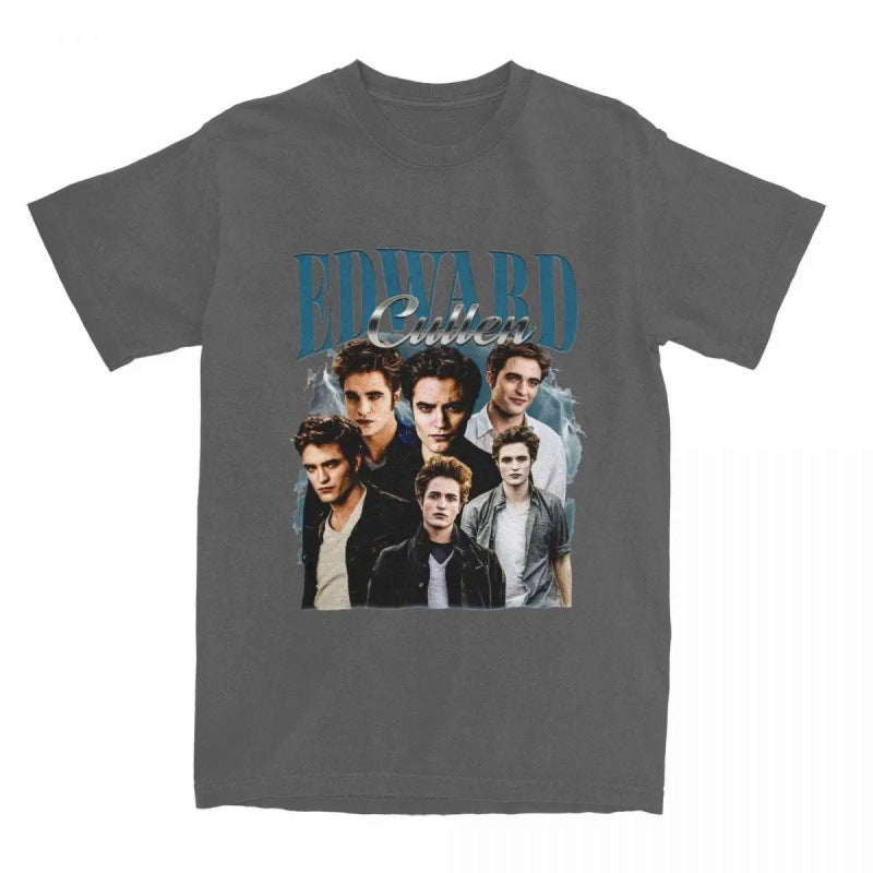 Unisex Edward Cullen Print Loose T-shirt