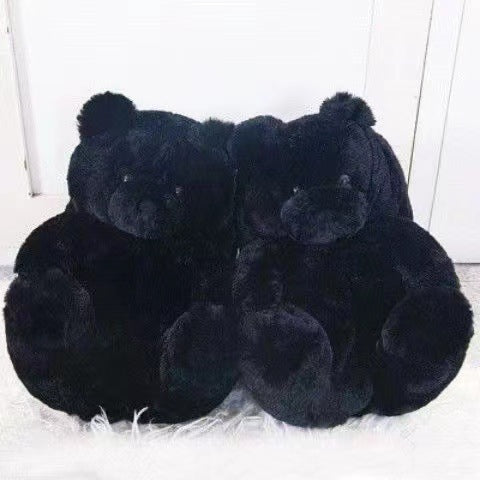 Teddy Bear Fur Slippers