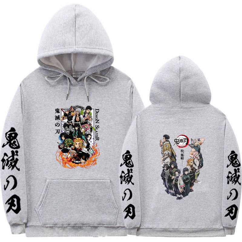 Casual Anime Printed Sports Loose Hoodie