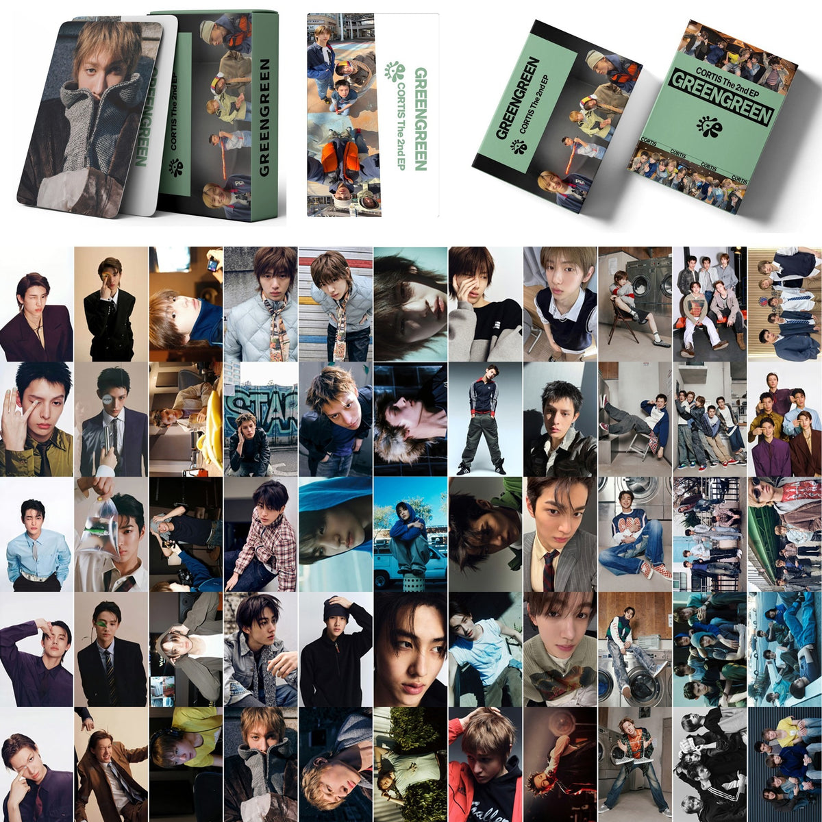 55PCS GREENGREEN Photocard Special Edition