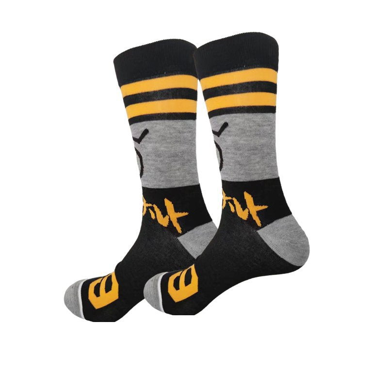 Men's Anime Casual Cotton Socks