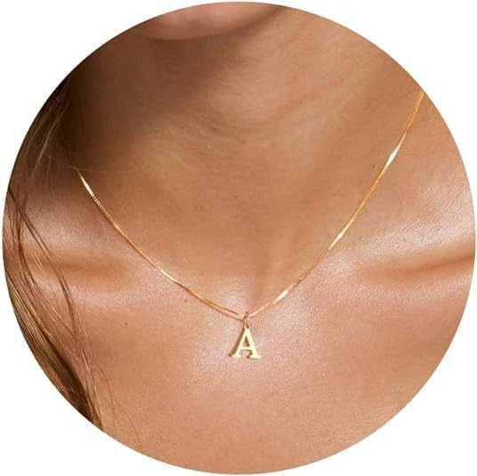 English Initial Alphabet Letter Necklace