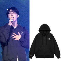 Doyoung DearestYouth Printed Zipper Hoodie