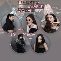 KPOP Album Title "DROP TOP" Badge Keychain