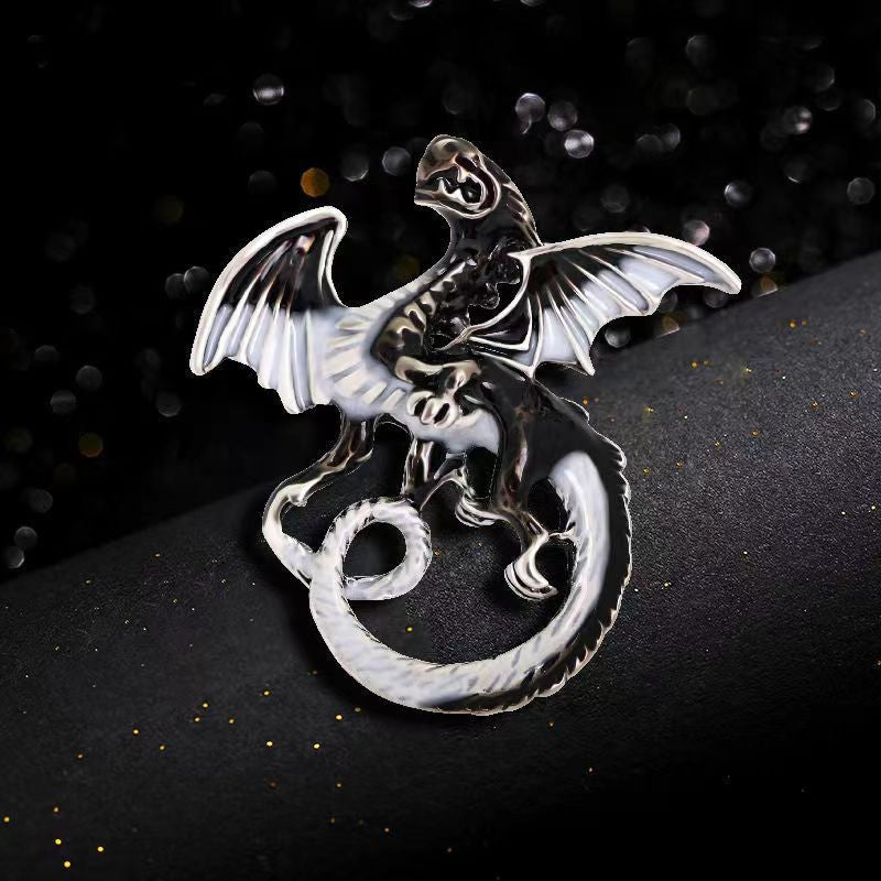 Retro Cartoon Dragon Shape Brooch