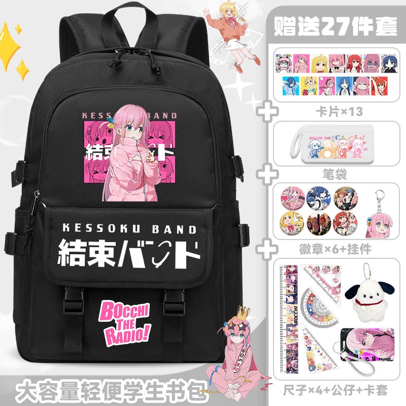 Large Capacity Waterproof Anime Backpack