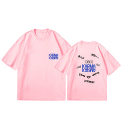 KARMA Album Logo Print Crew Neck T-Shirt