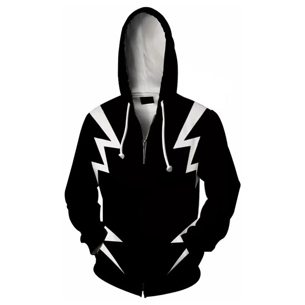 Anime 3D Printed Cosplay Zipper Hoodie
