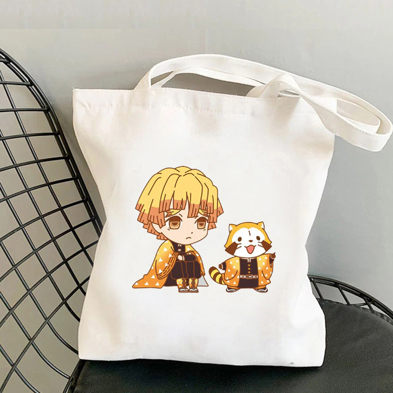 Cute Anime Canvas Handbag