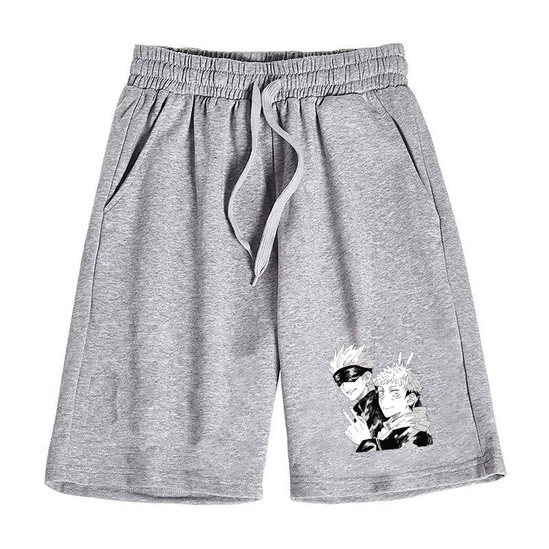 Casual Men's Anime Print Sports Shorts