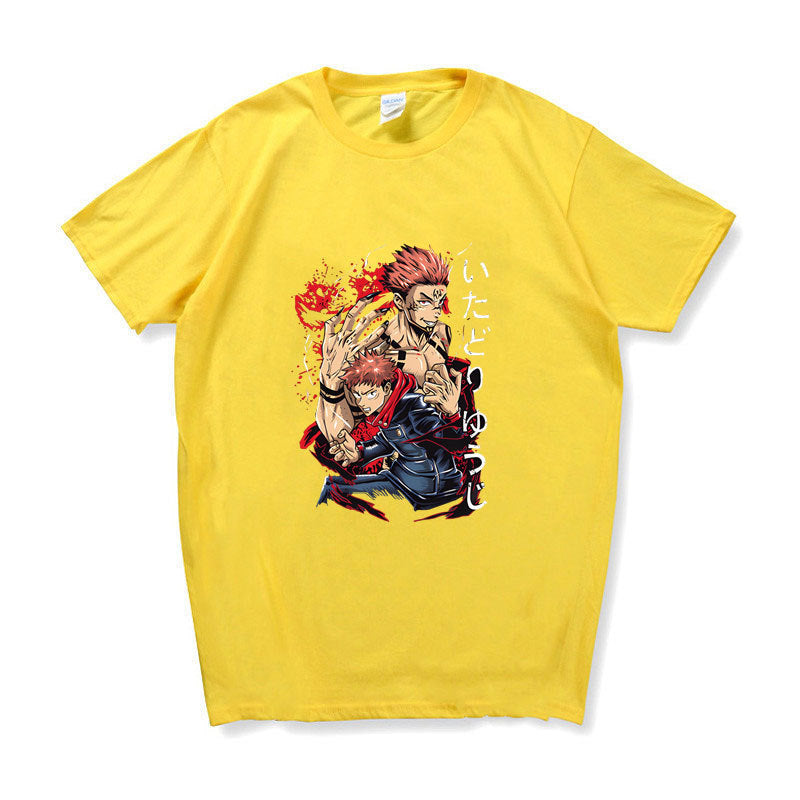 Unisex Anime Graphic Leisure Sports Cotton T-shirt