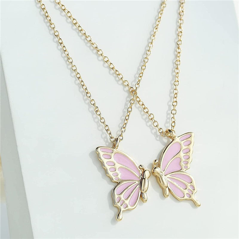 Niche Butterfly Friendship Necklace