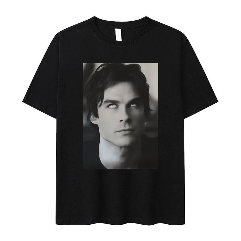 Damon Salvatore TV Series Graphic T-Shirt