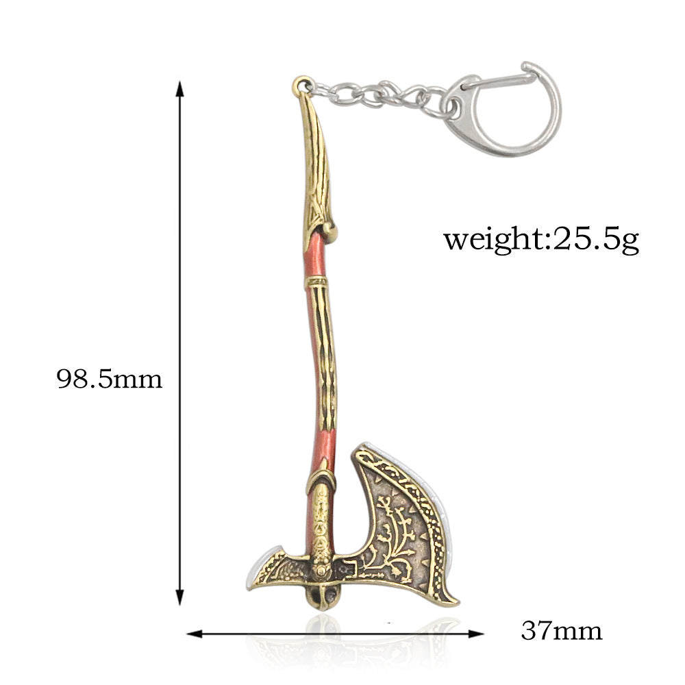 Game Blade Hammer Model Keychain