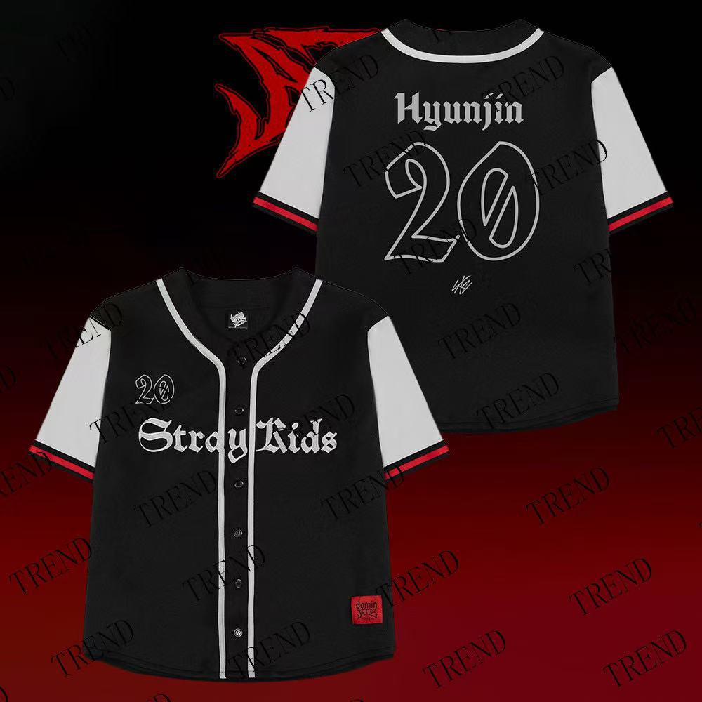 KPOP V-neck Digital Print Sports Jersey Top