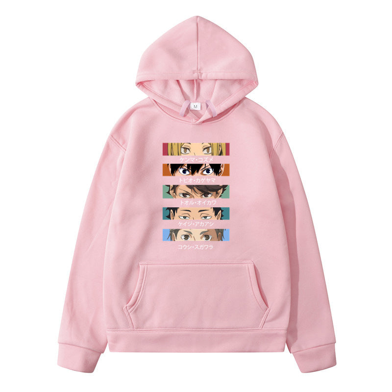 Creative Casual Anime Pattern Loose Hoodie