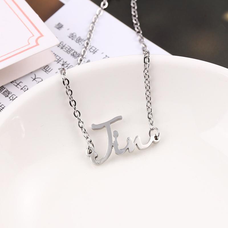 Trendy BTS Letter Necklace