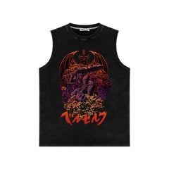 Retro Men's Anime Loose Sleeveless Vest