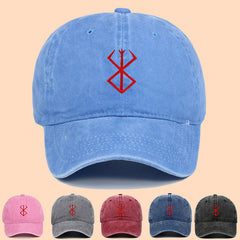 Leisure Anime Washed Embroidered Baseball Cap