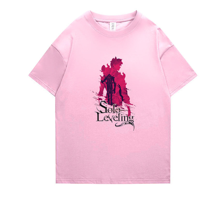 Cool Anime Print Short-sleeved T-shirt