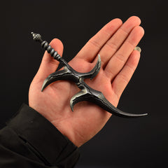 ER Game Black Blade 7.09 Inch Metal Craft Equal Scale Reduced Model Exquisite Ornament for Computer Desk