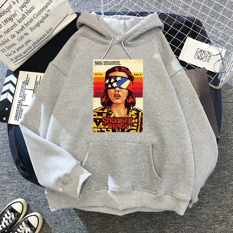 Casual Tv Pattern Printed Pullover Hoodie