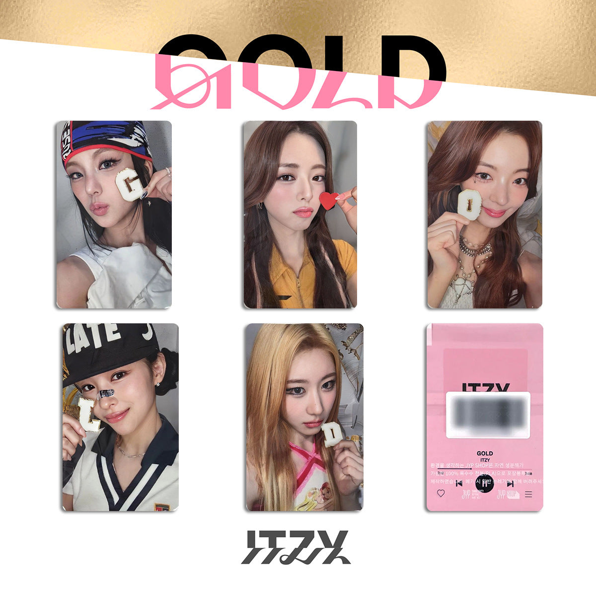 ITZY GOLD Photocard Limited Edition