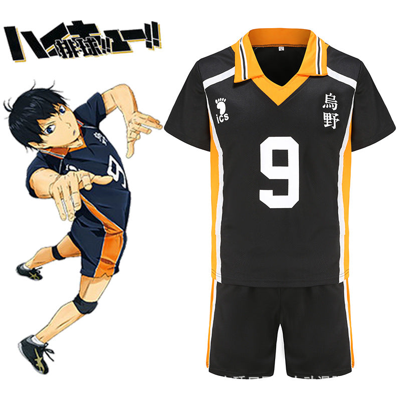 Unisex Anime Hinata Cosplay Short Sleeve Uniform