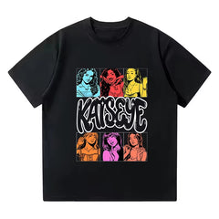 Katseye Printed Short-sleeved T-shirt Top