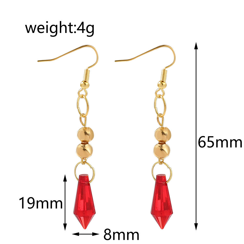 Trendy Game Cosplay Earrings Necklace