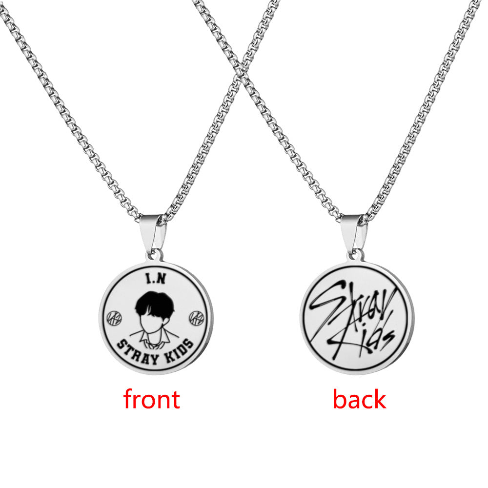 Chic Kpop Style Stainless Steel Tag Necklace