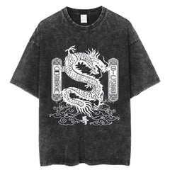 Versatile Cartoon KPOP Washed T-shirt