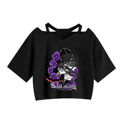 Women's Anime Graphic Printed Crop Top