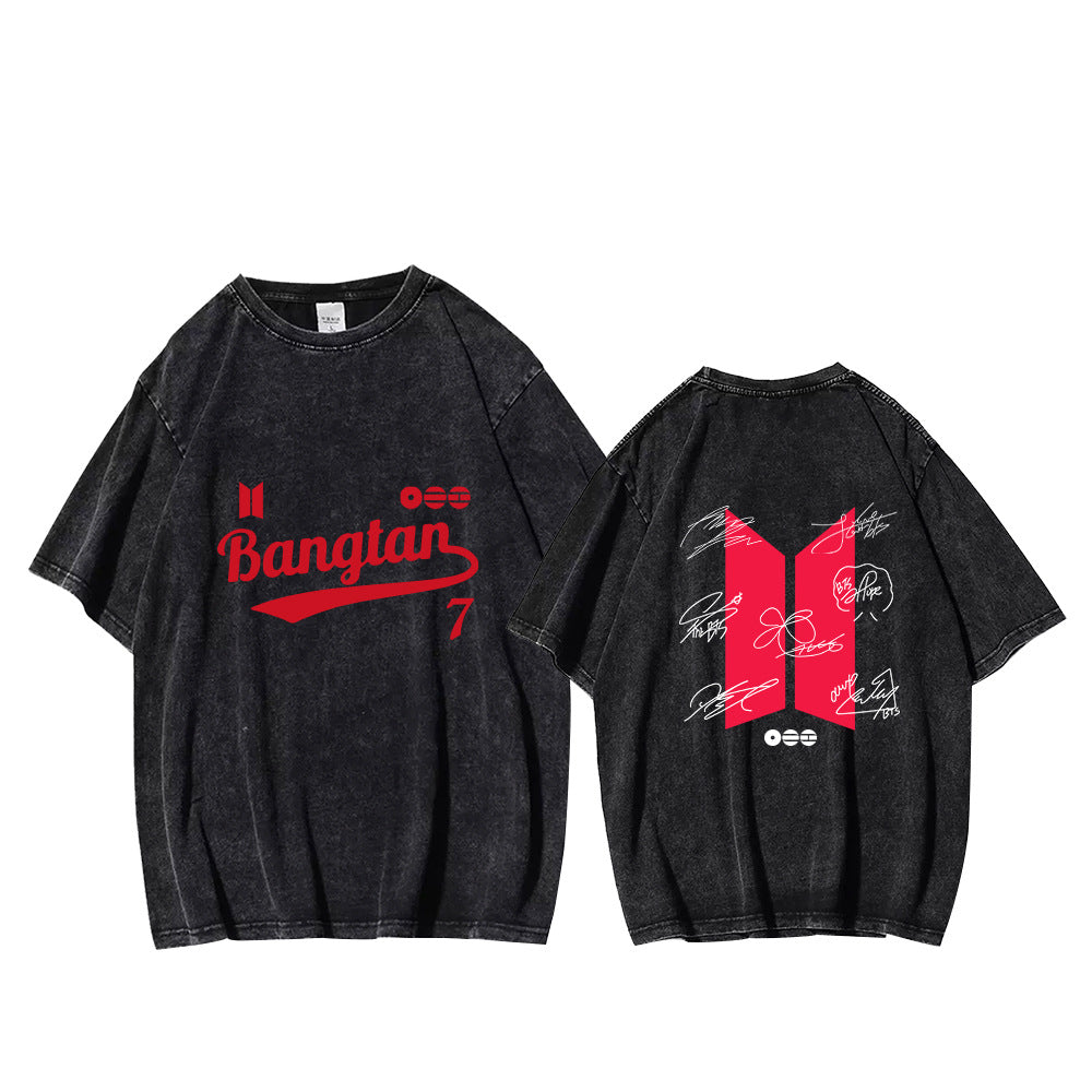 BANGTAN ARIRANG Leisure Sports Washed T-Shirt