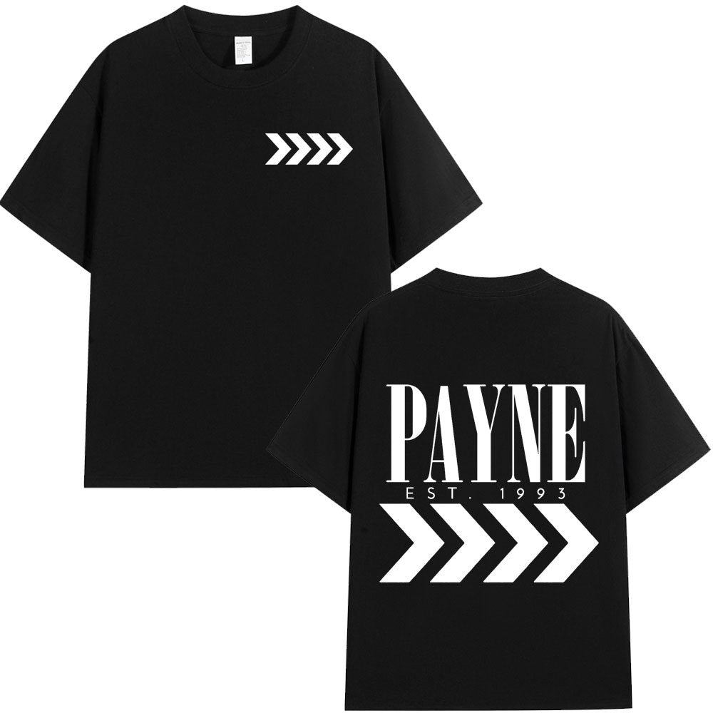 Unisex Liam Letter Print Crew Neck T-Shirt
