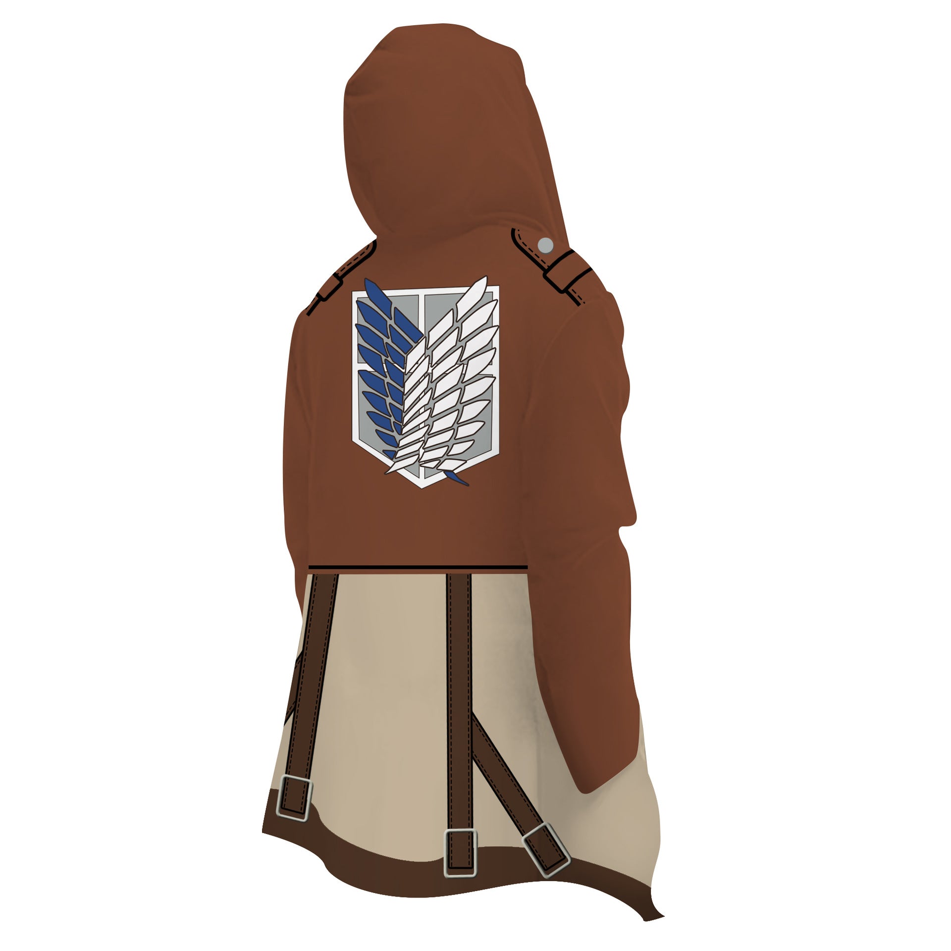 Unisex Casual Comic 3d Print Mid Length Trench Coat