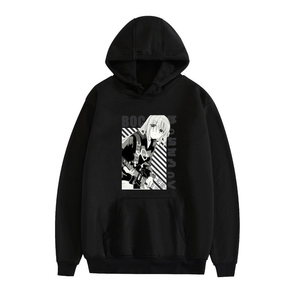 Casual BOCCHI Anime Pattern Pullover Hoodie