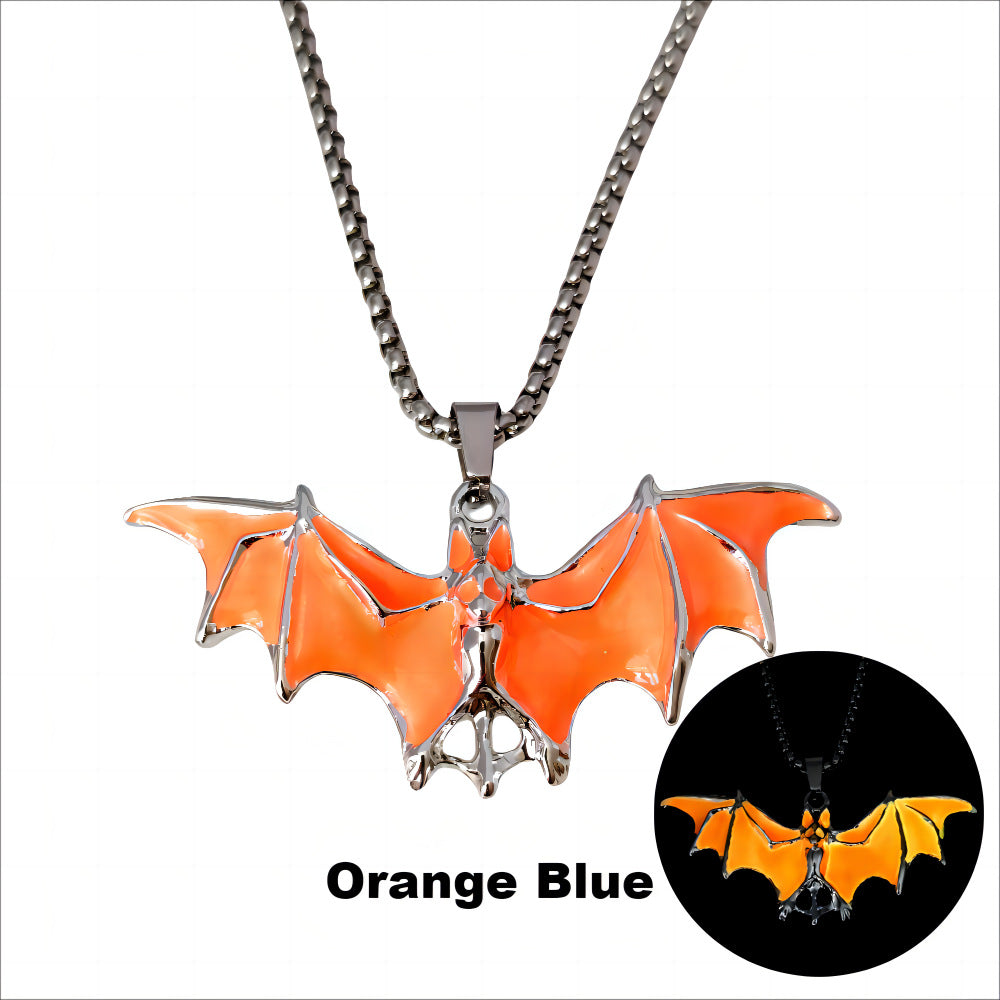 Luminous Vampire Bat Pendant Necklace
