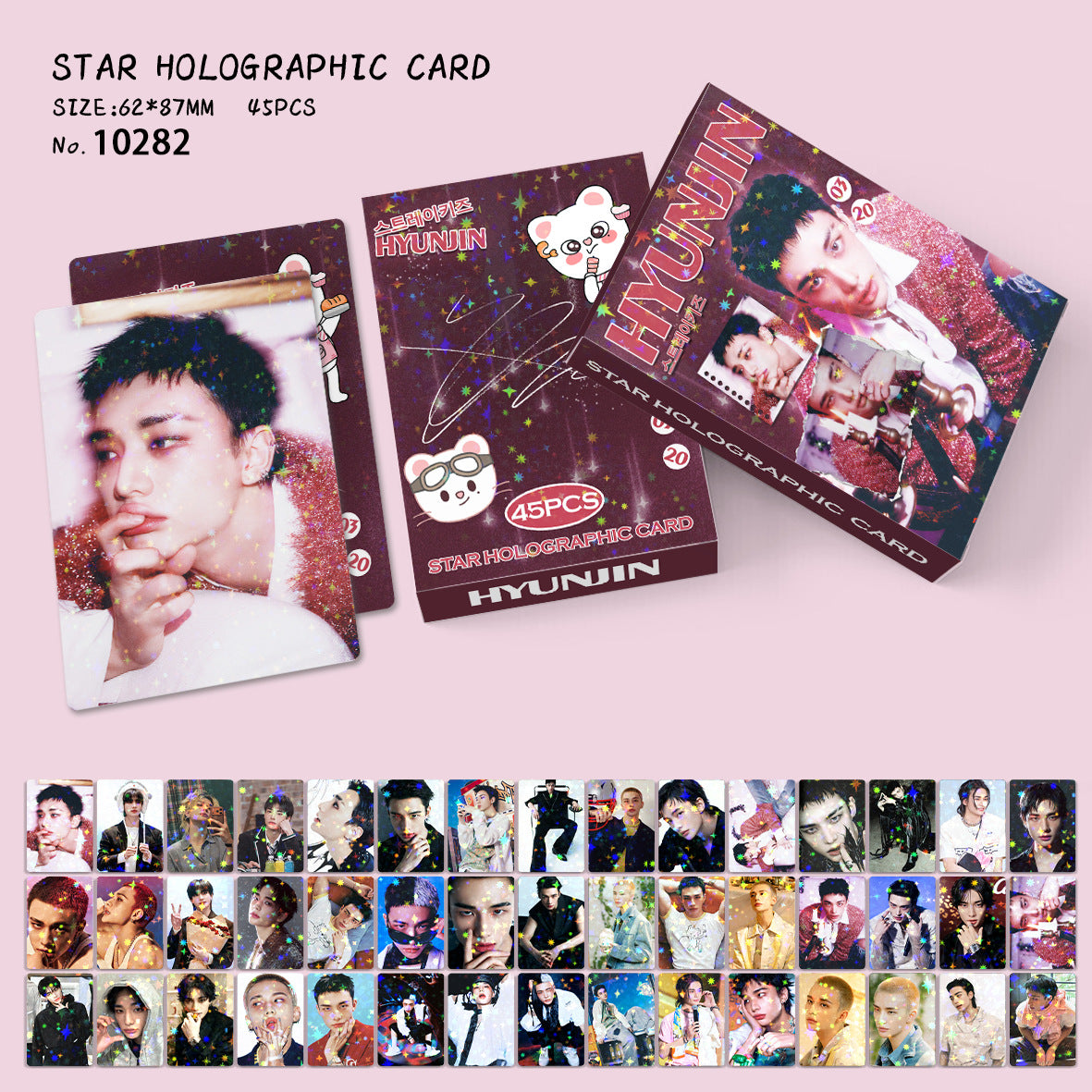 45PCS HYUNJIN Flash Photocard Collection