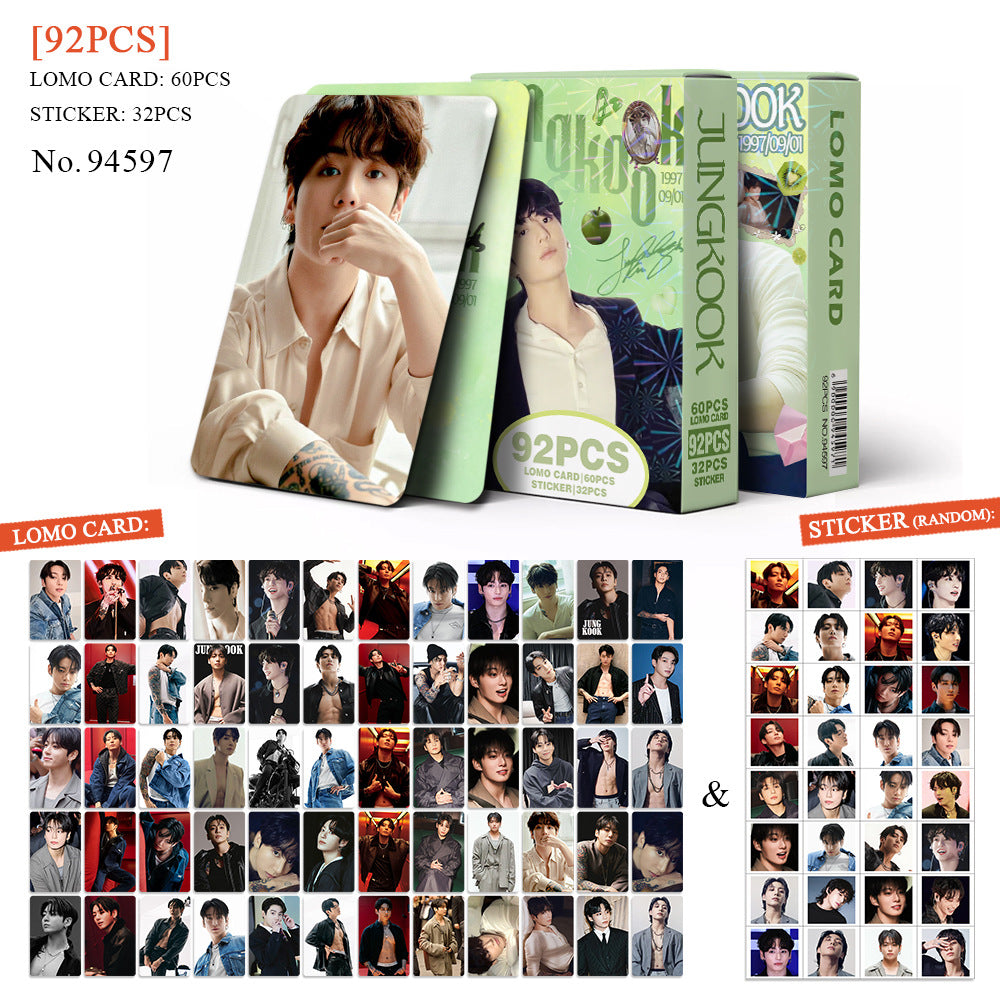 92PCS JUNGKOOK Photocard Sticker