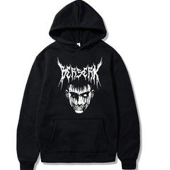 Unisex Anime Guts Printed Loose Hoodie