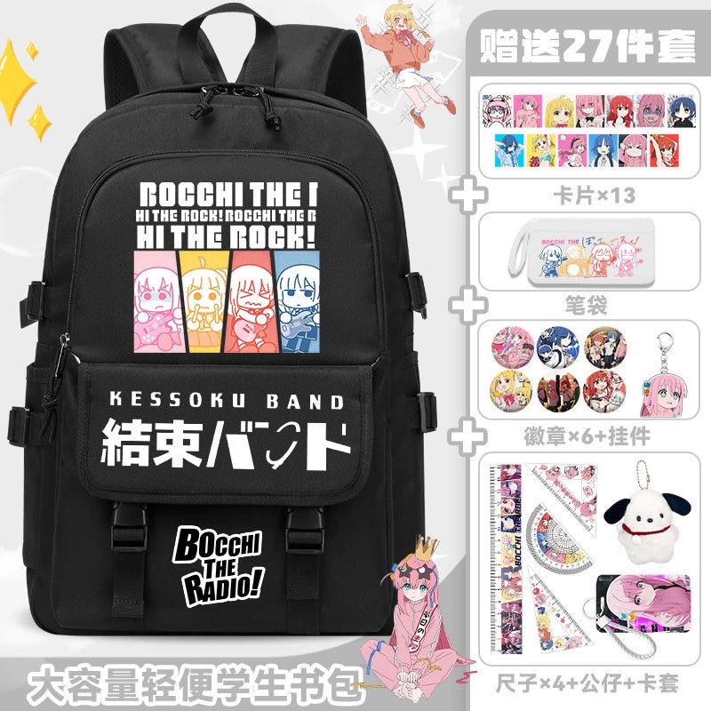 Large Capacity Waterproof Anime Backpack