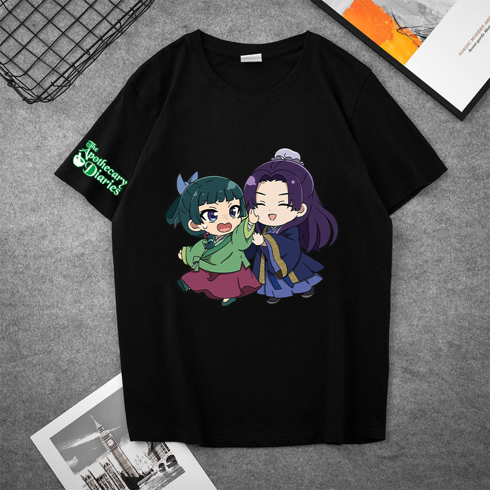 Trendy Girl's Anime Short Sleeve T-Shirt