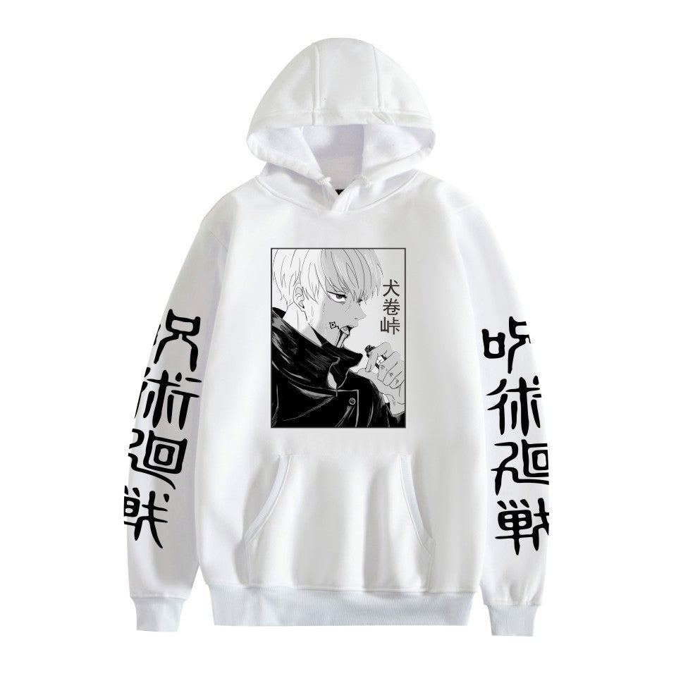 Unisex Anime Graphic Printed Pullover Hoodie