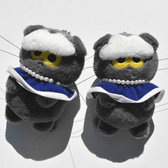GD Grey Plush Doll Keychain