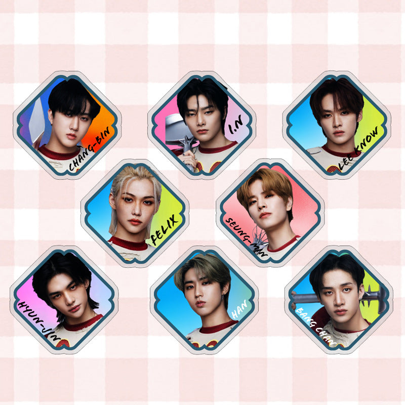 SKZ Acrylic Brooch Set